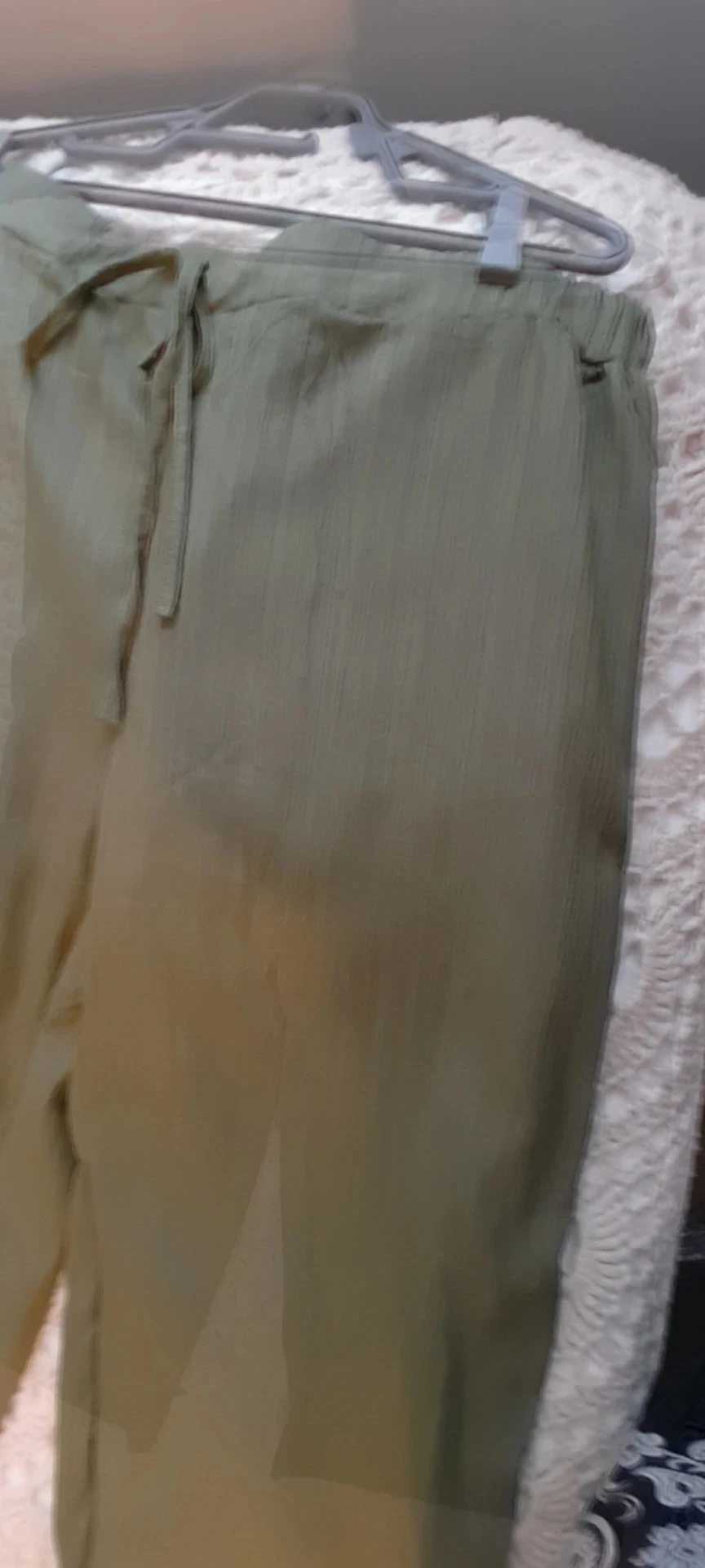 Pantalón de verano, amplio, estilo Bohème, talla 5XL Color Caqui – photo 7